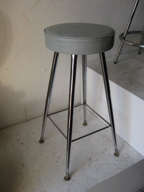 STOOL, 1950s Grey Seat